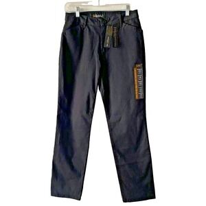 Lee‎ Effortless Wash & Wear 16W/30L  Straight Leg Pants Mid Rise Black NWT